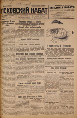 Псковский набат. № 167, 1926. URL - https://pskovbook.ru/book/17369.