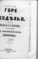 Горе от безделья, 1881. URL - https://pskovbook.ru/book/2240.