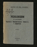 Резолюции по докладам Окружного исполнительного комитета и Комдивизии, 1930. URL - https://pskovbook.ru/book/29194.