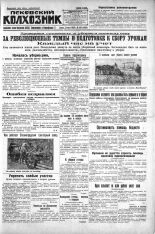 Псковский Колхозник. 1930, № 168 (3406) (23 июля), 1930. URL - https://pskovbook.ru/book/3286.