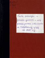 Сметы, раскладки и росписи денежных и натуральных земских повинностей по Островскому уезду на 1915 год 