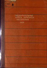 Предварительные итоги переписи населения 1920 г. Без населения войсковых частей и воинских учреждений, 1921. URL - https://pskovbook.ru/book/6950.